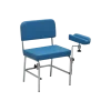 Chaise de prélèvement fixe Hidemar avec 1 accoudoir