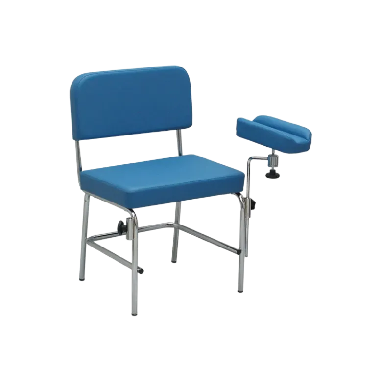 Chaise de prélèvement fixe Hidemar avec 1 accoudoir