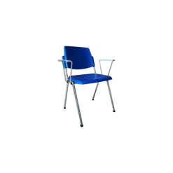 Chaise visiteur empilable avec accoudoirs