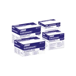 Champs de soins stériles Eurodrape non fenêtrés adhésifs (boite de 50)