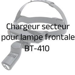 Chargeur secteur pour lampe frontale BT-410