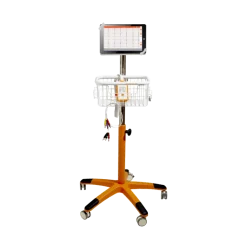 Chariot de transport pour tablette numérique pour système Cardioline Touchecg