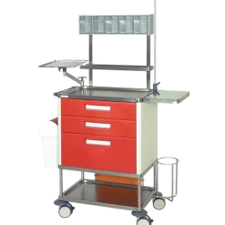 Chariot d'urgence Hidemar H773 PRP avec étagère frontale
