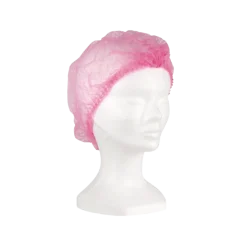 Charlottes à clip non tissées rose (carton de 1000)