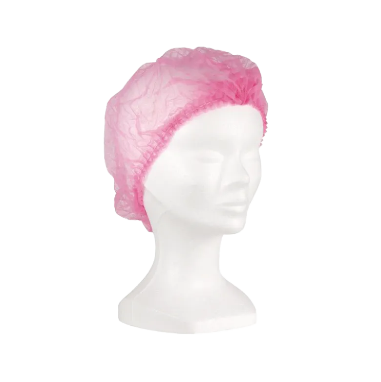 Charlottes à clip non tissées rose (carton de 1000)