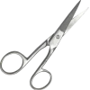 Ciseaux coupe-ongles courbés en inox - 10 cm