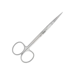 Ciseaux iridectomie courbes en inox - 11,5 cm