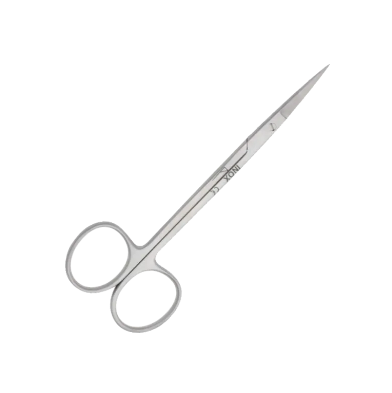 Ciseaux iridectomie droits en inox - 11,5 cm