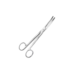 Ciseaux Mayo courbes en inox (qualité bloc) - 15 cm