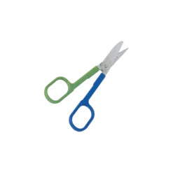 Ciseaux mousse à bouts pointus en plastique et inox - 13 cm (boite de 50)