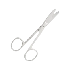Ciseaux mousses courbes en inox