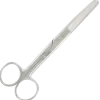 Ciseaux mousses courbes en inox (qualité bloc) - 14 cm
