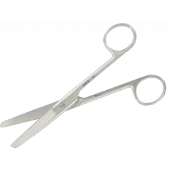 Ciseaux mousses courbes en inox (qualité bloc) - 14 cm