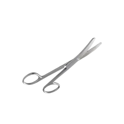 Ciseaux mousses courbés en inox - 16 cm