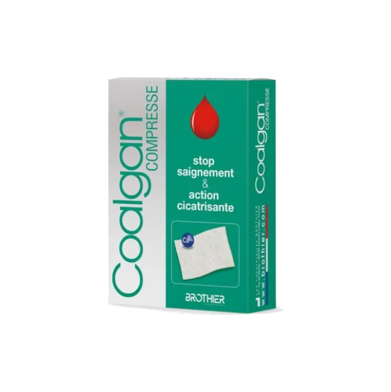 Compresse hémostatique stérile Coalgan (boite de 5)