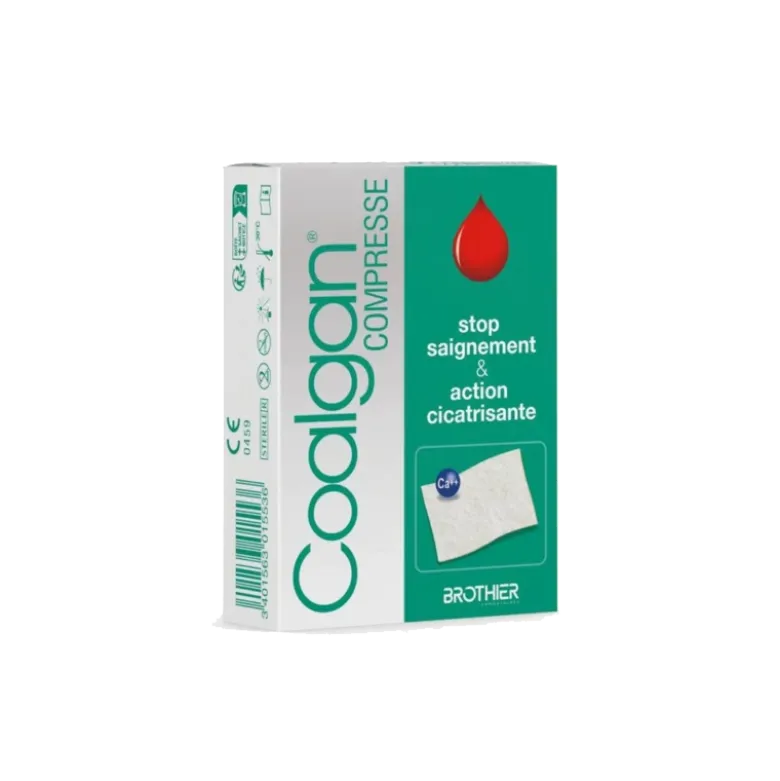 Compresse hémostatique stérile Coalgan (boite de 5)