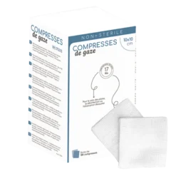 Compresses de gaze non stériles 17 fils (boite de 100)