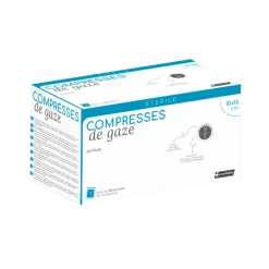 Compresses de gaze stériles Euromedis - 17 fils (10 x 10 cm)