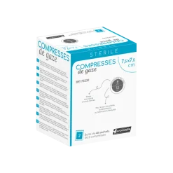 Compresses de gaze tissées stériles - 13 fils