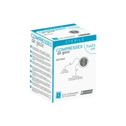 Compresses de gaze tissées stériles - 13 fils