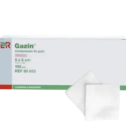 Compresses de gaze tissées stériles LR Gazin - 17 fils (boite de 100)
