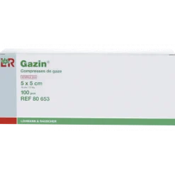 Compresses de gaze tissées stériles LR Gazin - 17 fils (boite de 100)
