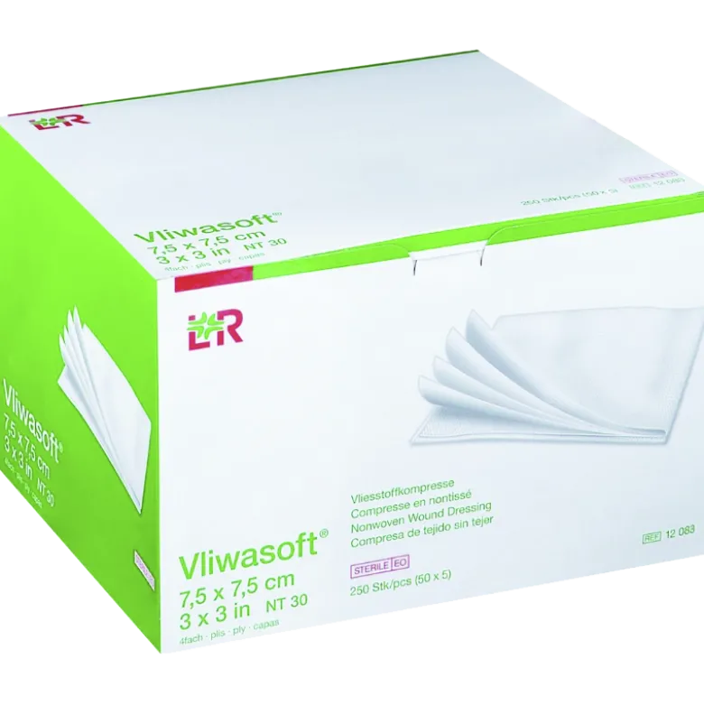 Compresses non tissées stériles LR Vliwasoft