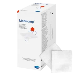 Compresses non tissées stériles Medicomp 10 x 10 cm (boite de 200)