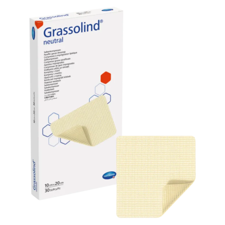 Compresse stérile à imprégnation lipidique Hartmann Grassolind Neutral
