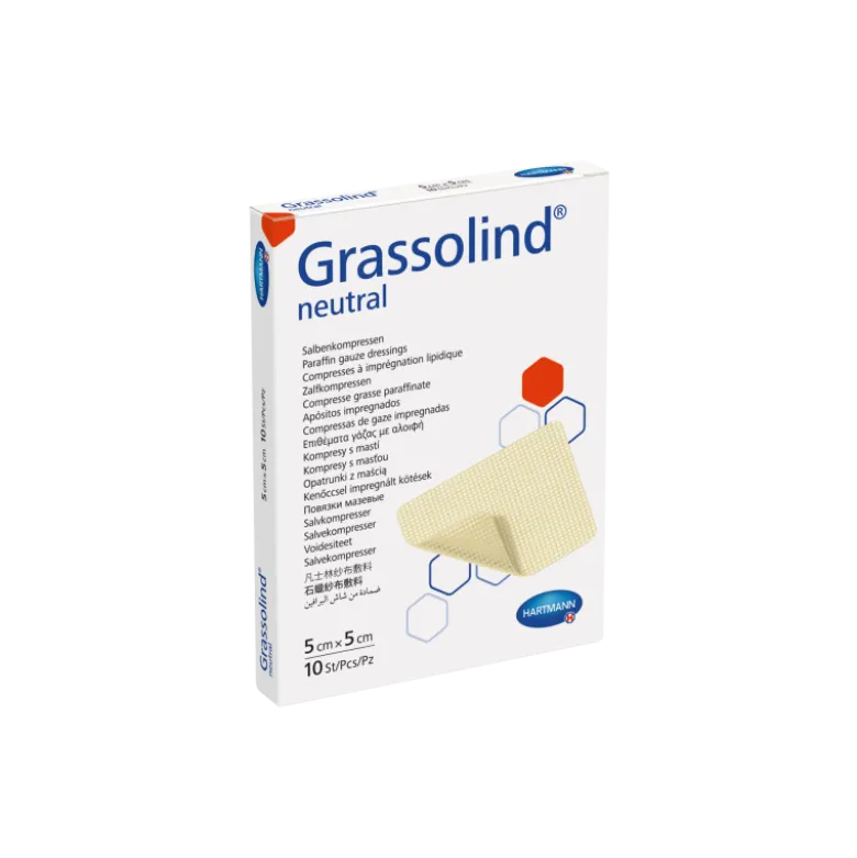 Compresse stérile à imprégnation lipidique Hartmann Grassolind Neutral