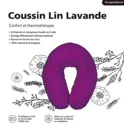Compresse thermothérapie aux graines de lin et lavande - fer à cheval