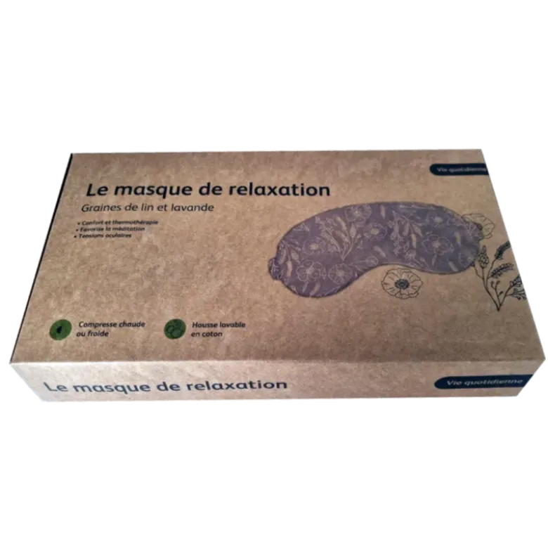 Compresse thermothérapie aux graines de lin et lavande - masque pour les yeux
