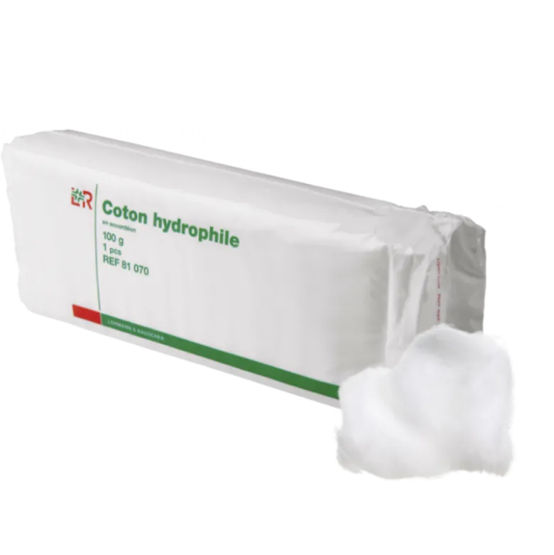 Coton hydrophile en accordéon non stérile (sachet de 100g)
