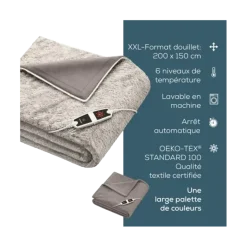 Couverture chauffante Beurer HD1520 XXL Cosy Taupe