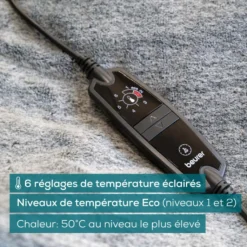 Couverture chauffante Beurer HD 75 Nordic Grey - Green Planet