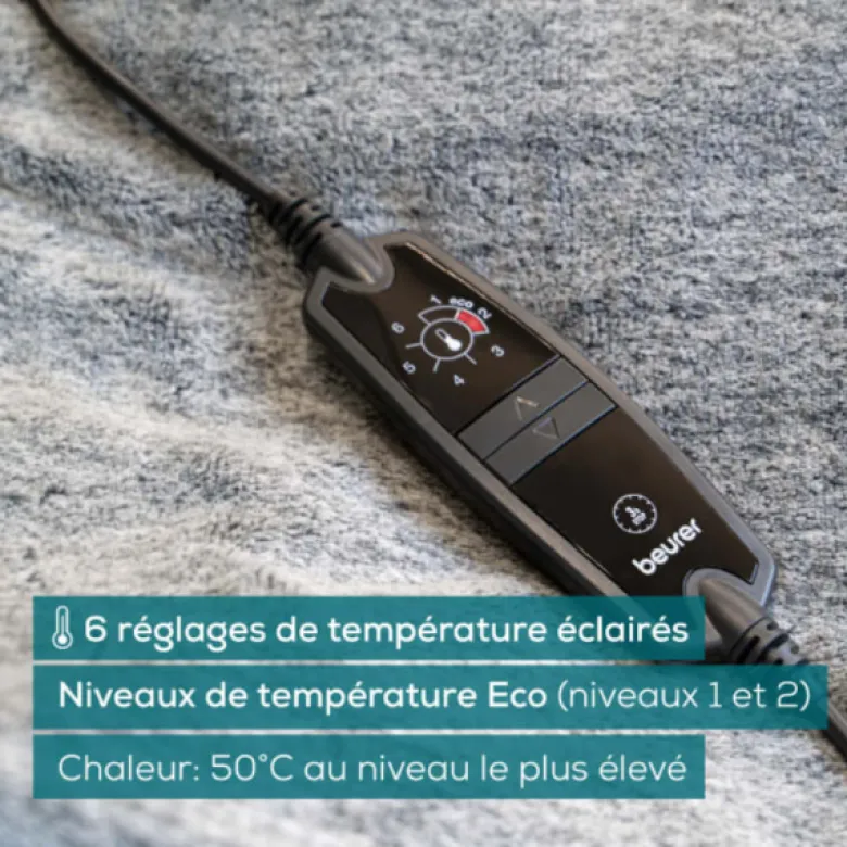Couverture chauffante Beurer HD 75 Nordic Grey - Green Planet