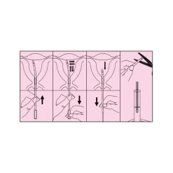 Curette d'aspiration endométriale stérile 4 trous pour prélèvement (boite de 100)