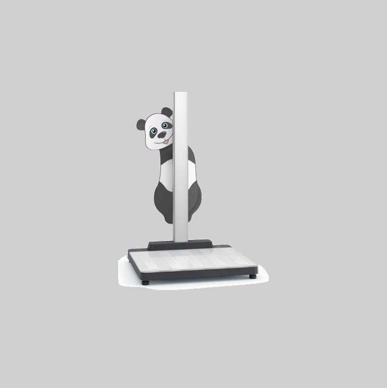 Décor de colonne panda pour pèse-personnes Seca