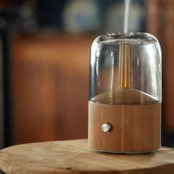 Diffuseur d’huiles essentielles en bois Lanaform Davy Mist