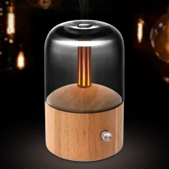 Diffuseur d’huiles essentielles en bois Lanaform Davy Mist
