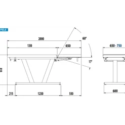 Divan d'examen fixe Promotal Fidji