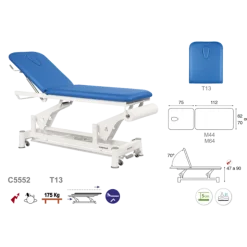 Divan d'examen électrique Ecopostural C5552 (1 moteur) - Coloris crème - Démonstration