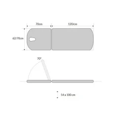Divan d'examen électrique Mobercas CE-0127 (1 moteur)