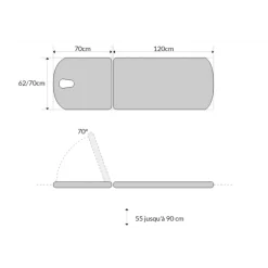 Divan d'examen électrique Mobercas CE-2127 (1 moteur)