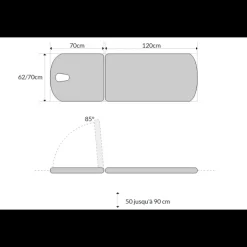 Divan d'examen électrique Mobercas CE-0120-RBAR (1 moteur)