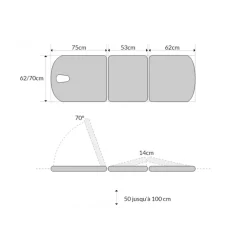 Divan d'examen électrique Mobercas CE-0137-PC (1 moteur)