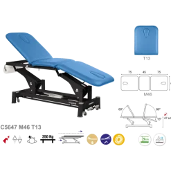 Divan d'examen électrique polyvalent 3 plans Ecopostural C5647 + Tabouret et housse offerts