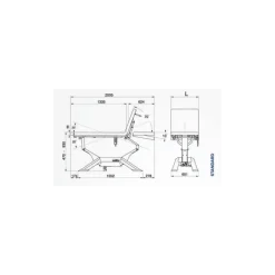 Divan d'examen électrique Promotal iQuest Standard (2 moteurs)