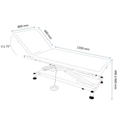 Divan d'examen électrique Vog Médical Roye (1 moteur)