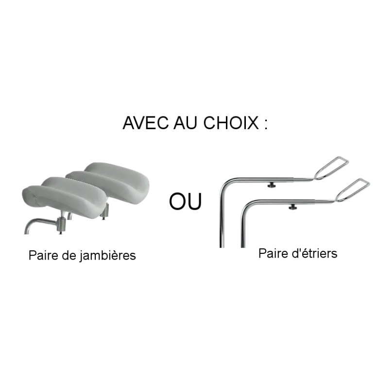 Divan d'examen mixte électrique Ecopostural Cxx81T13 et Cxx82T13 (1 moteur) + Tabouret et housse offerts